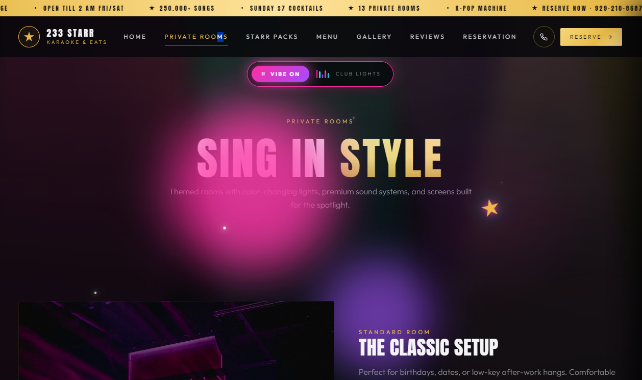 Play the Vibe — beat playing with light show on desktop